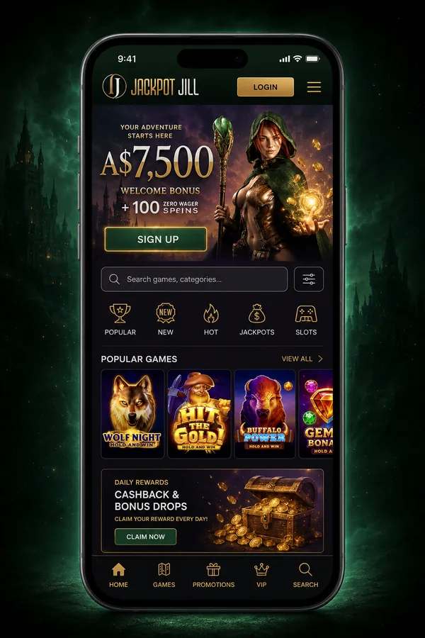 Jackpot Jill mobile lobby preview